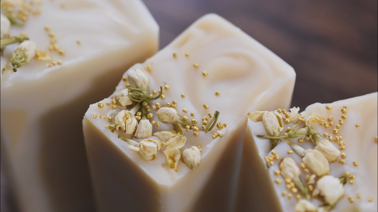 Jasmine Cold Process Soap Making