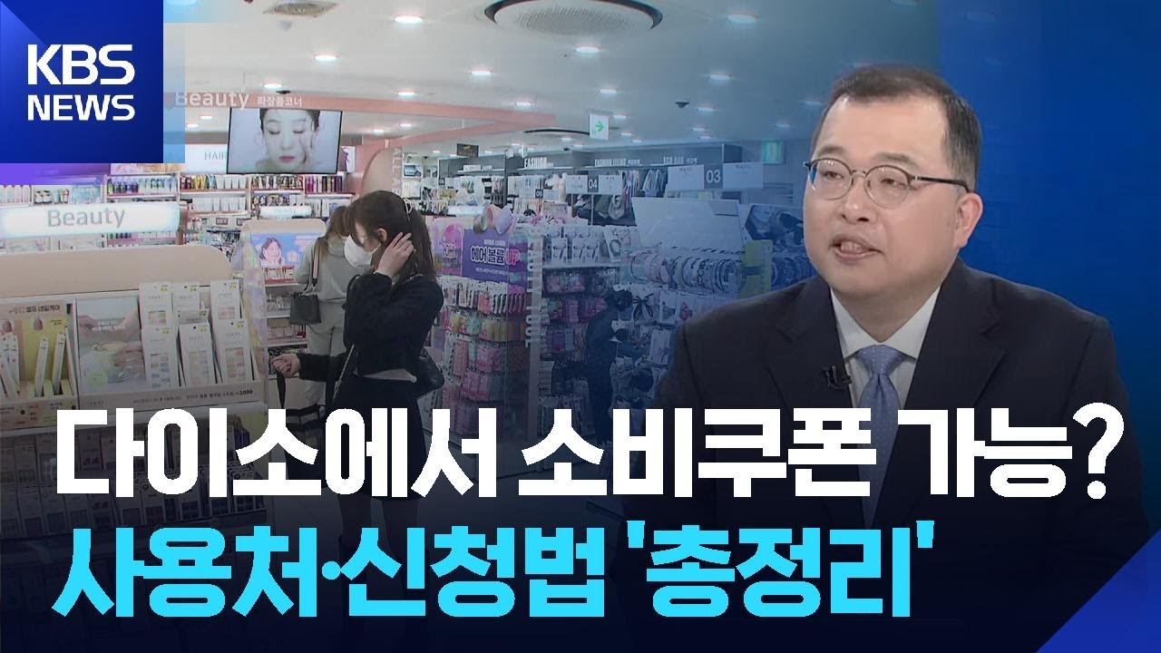 다이소에서 소비쿠폰 가능?...사용처·신청 방법 '총정리' [뉴스in뉴스] / KBS  2025.07.15.