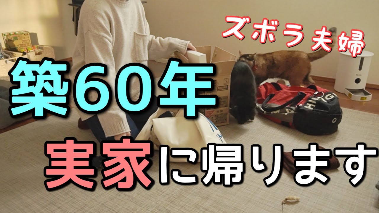 築６０年以上ボロボロの実家に泊まって疲れ果てたズボラ主婦の一日