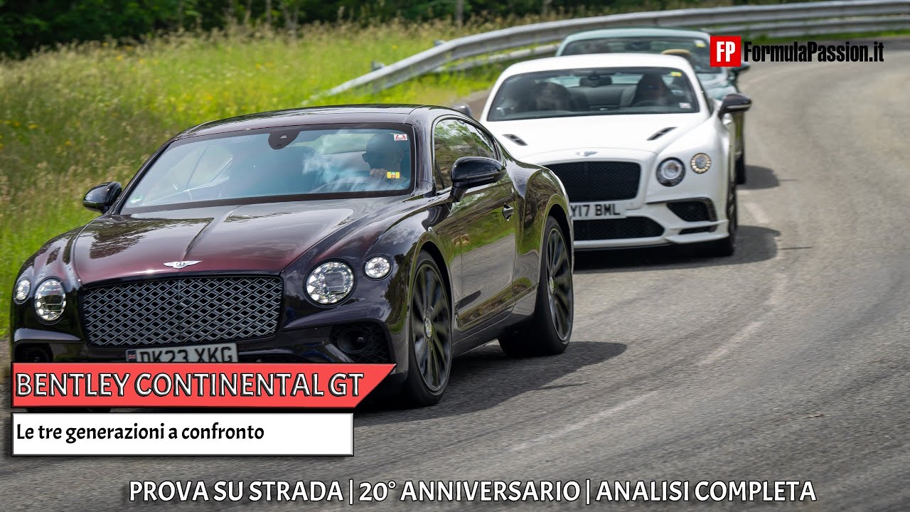 Bentley Continental GT compie 20 anni | Le tre generazioni a confronto