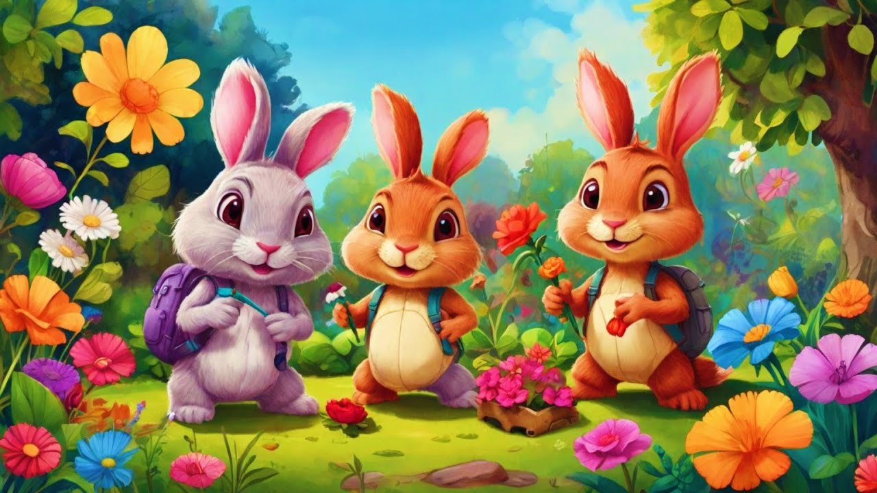 Benny the Brave Bunny's Garden Adventure | English Story For Kids | Bed Time Stories #storytime