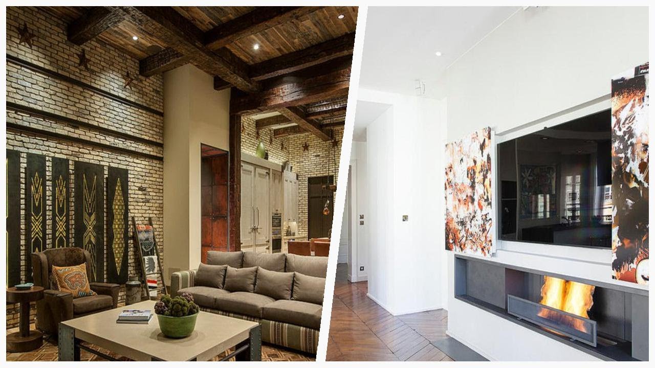 75 Living Space With A Metal Fireplace And A Concealed Tv Design Ideas You'll Love 🔴