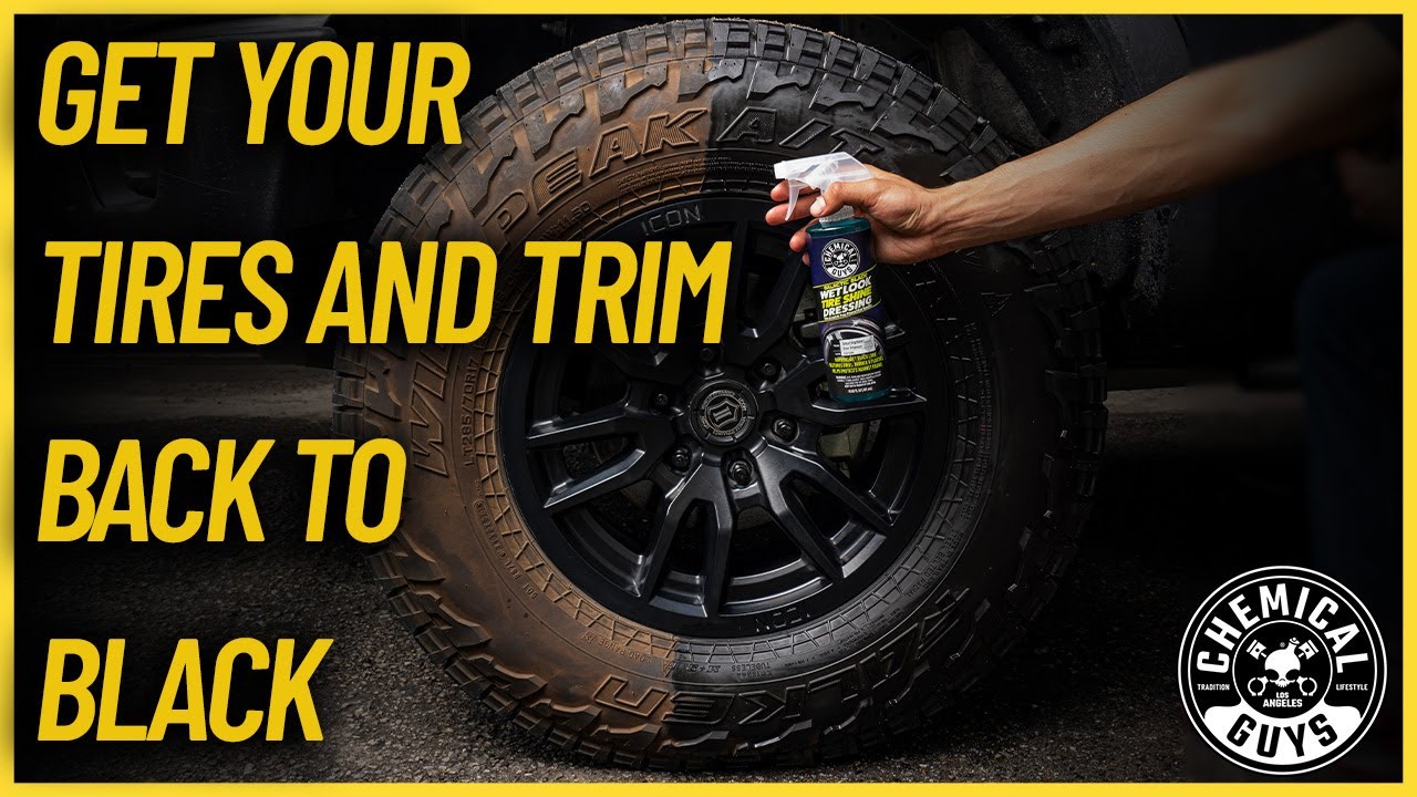 NEW GALACTIC BLACK WET LOOK TIRE SHINE! DEEP, WET, SHINE. - Chemical Guys