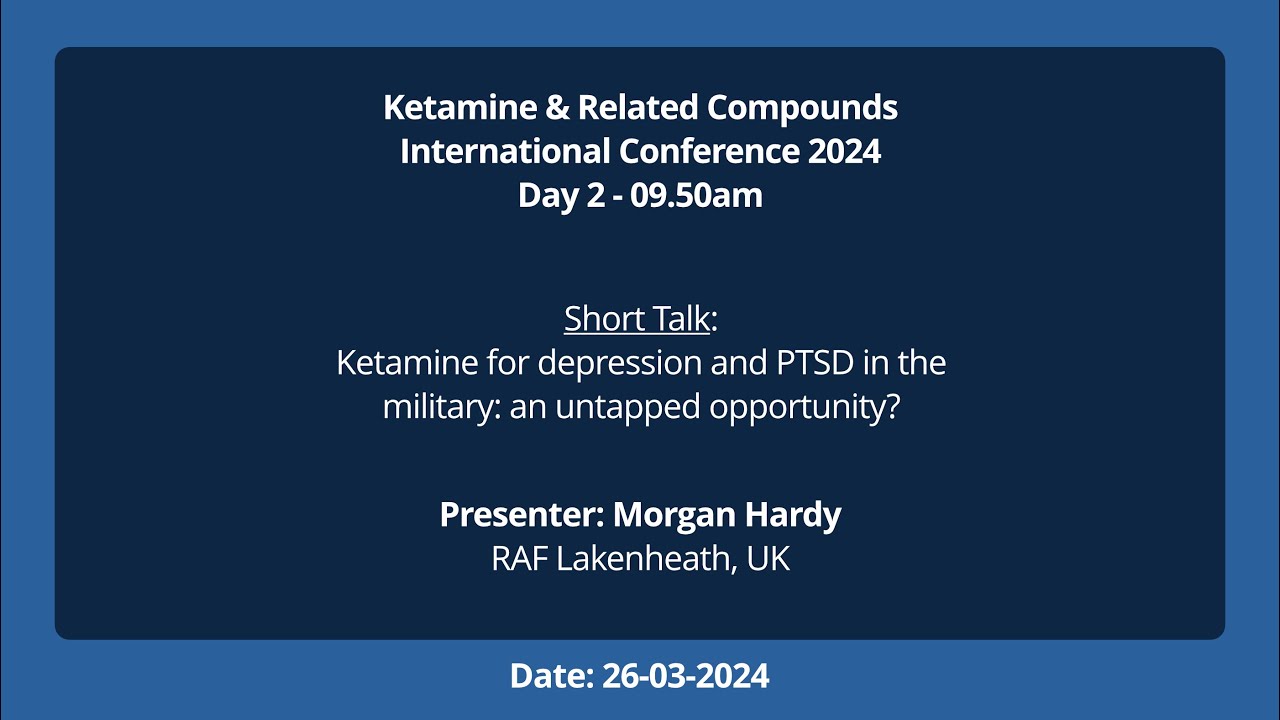 Short talk: Ketamine for depression and PTSD in the military: an untapped opportunity?