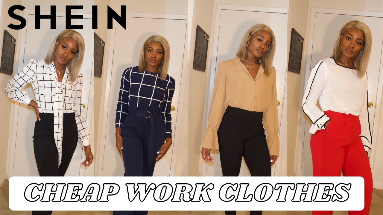 Cheap Work Clothes | SHEIN Work clothes haul | EricaTV