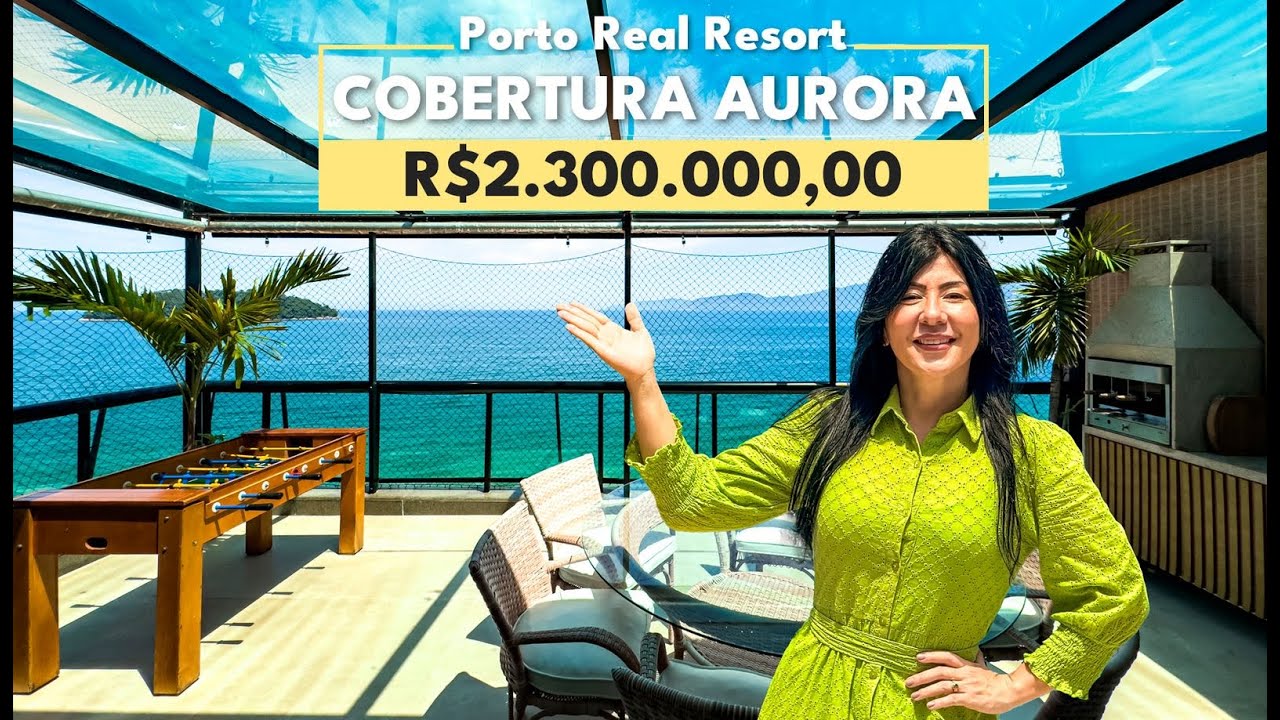 INDISPONÍVEL! COBERTURA REFORMADA PÉ NA AREIA  NO CONDOMÍNIO PORTO REAL RESORT - MANGARATIBA