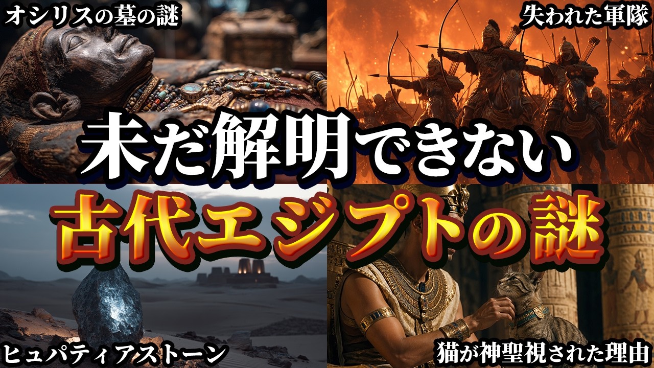 【ゆっくり解説】未だに解明できないエジプトの謎5選