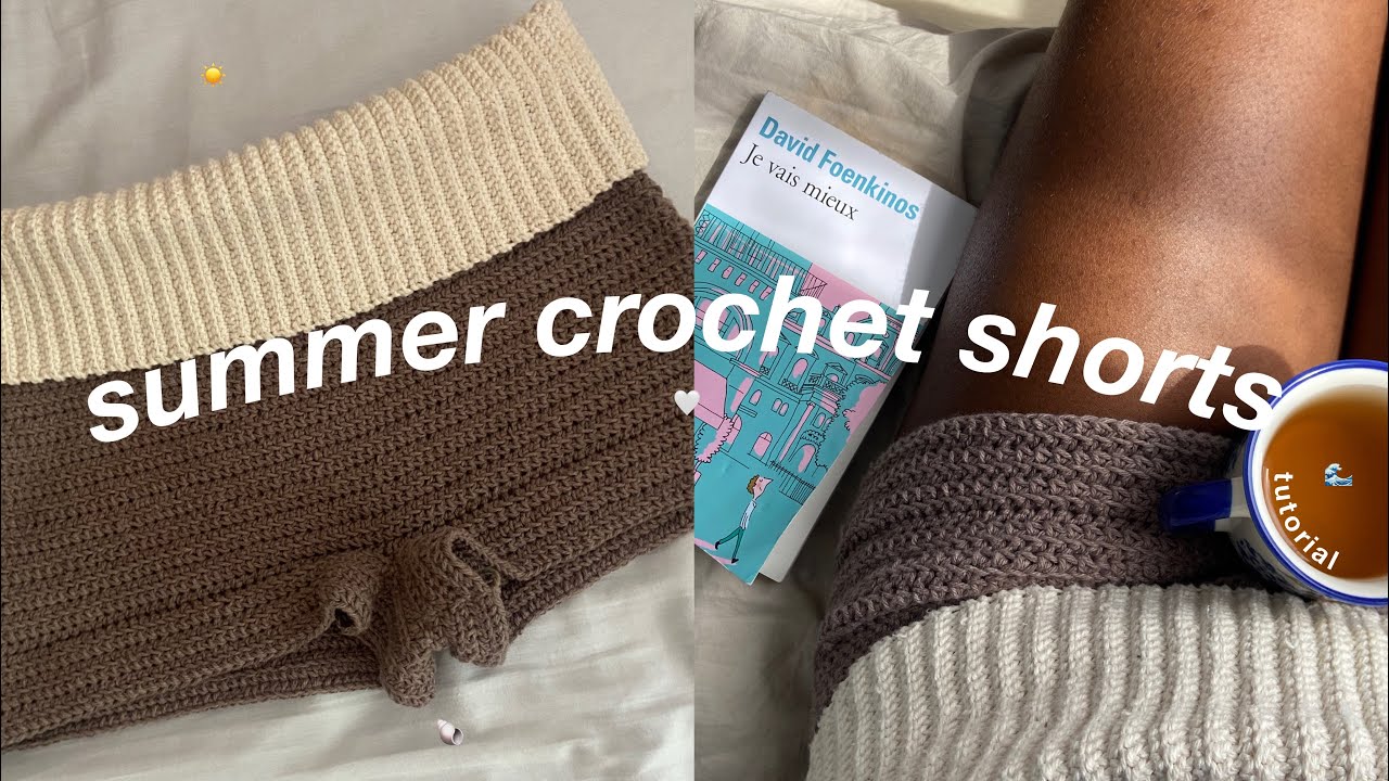 how to make my viral pinterest summer crochet shorts 🧶 | beginner friendly tutorial