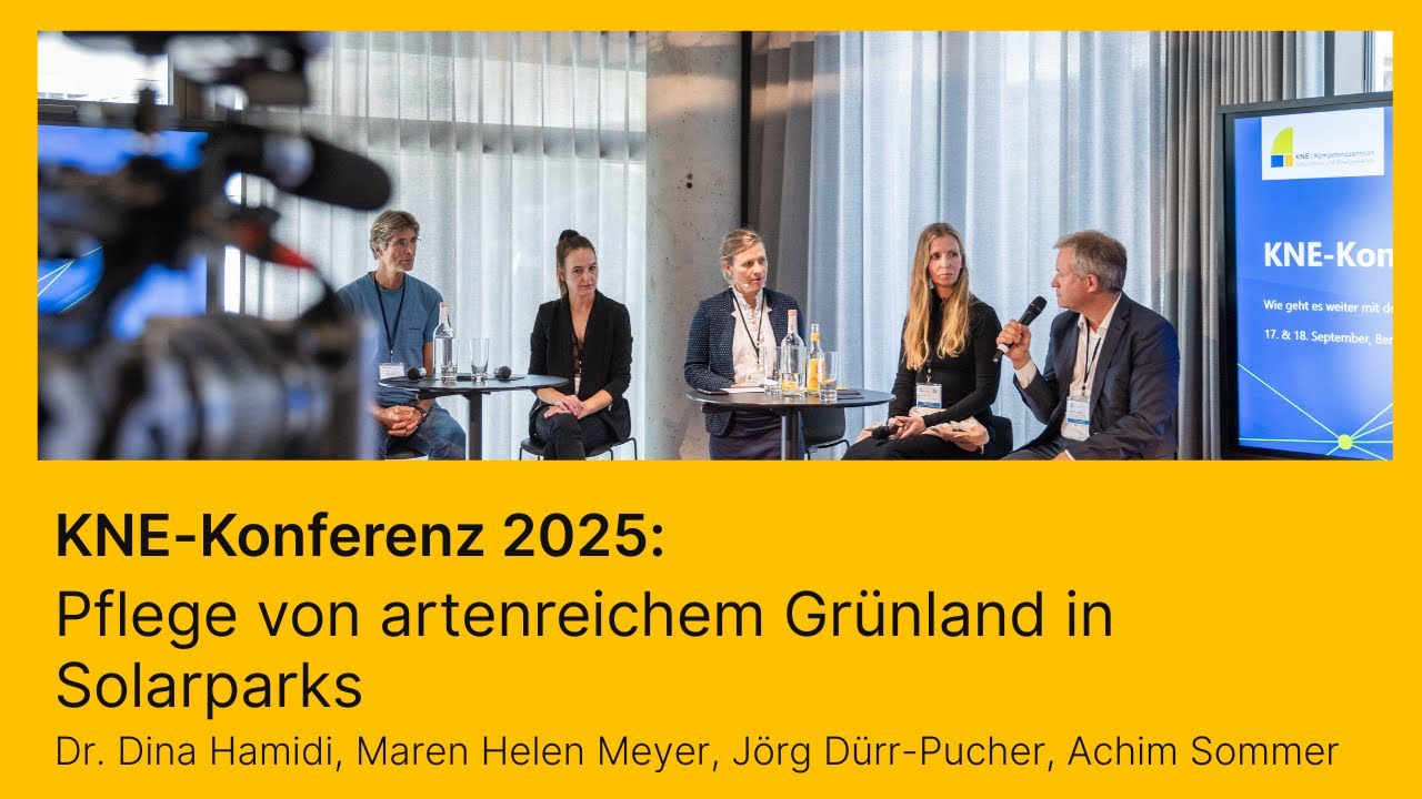 Pflege von artenreichem Grünland in Solarparks - KNE-Konferenz 2025
