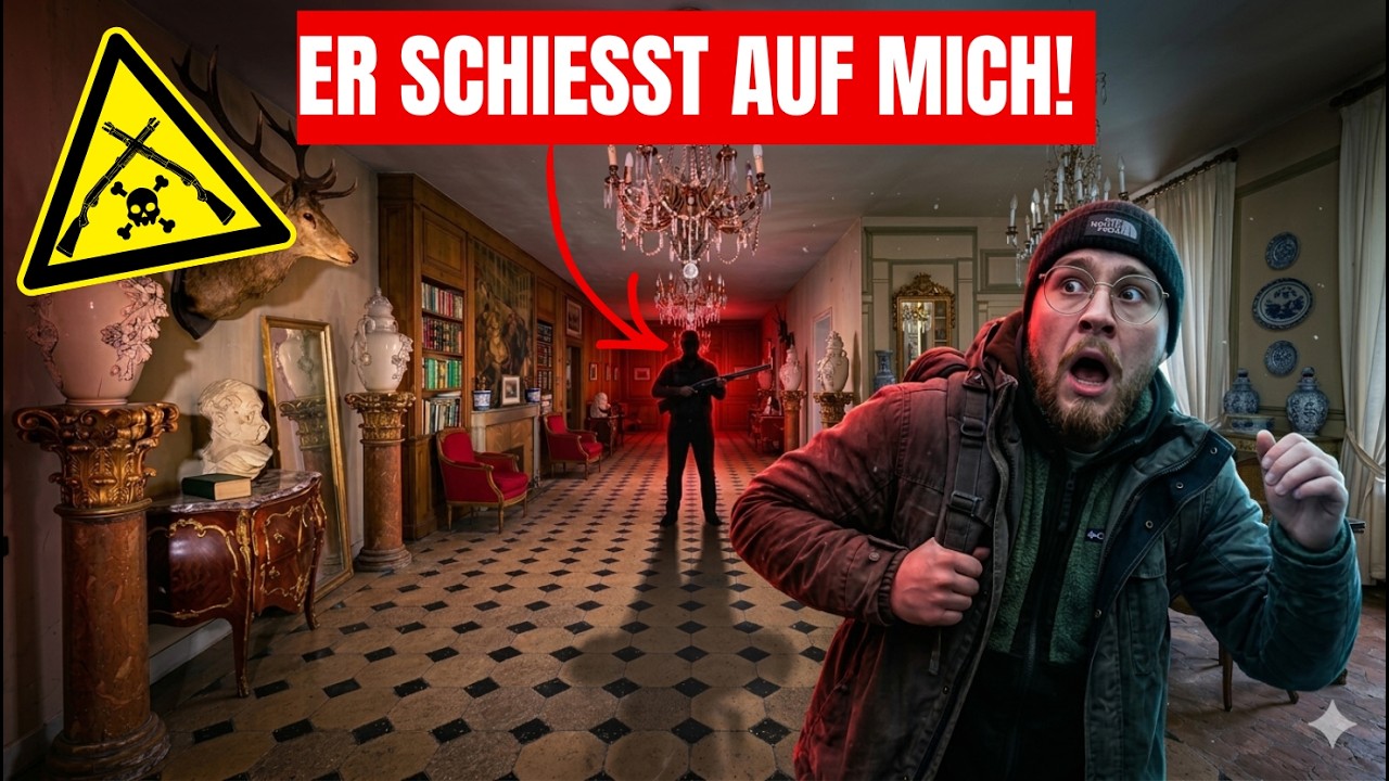 LOSTPLACE // SCH&Uuml;SSE im verlassenen MILLIONEN CHATEAU! 😱 DIESER LOSTPLACE BESUCH WAR EIN FEHLER! 🏰