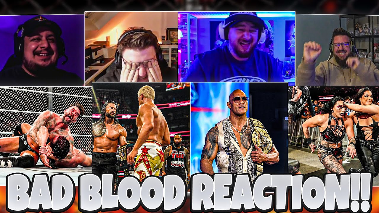 THE ROCK & JIMMY COMEBACK!!😍 MAXIMAL GUTE STIMMUNG!!😂 | WWE BAD BLOOD 2024 REACTION