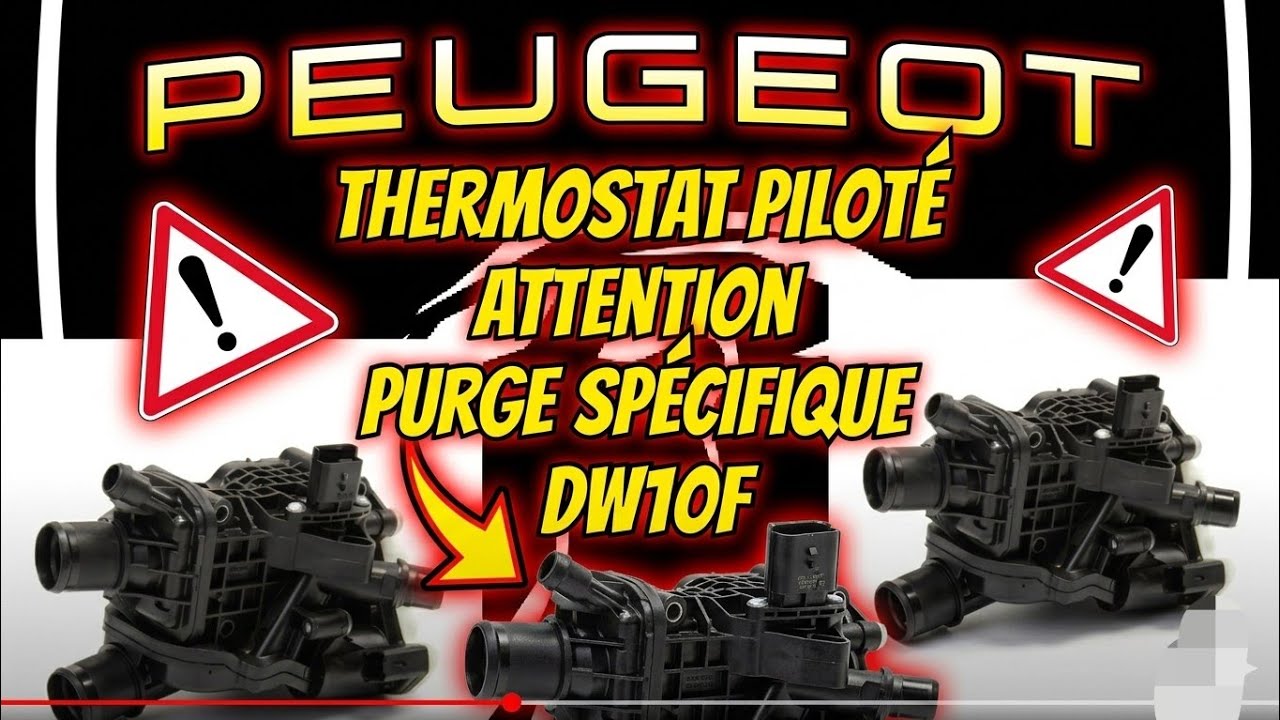 Tuto Purge liquide de refroidissement BlueHDI avec thermostat piloté (DW6F DW10F) #peugeot #astuce 