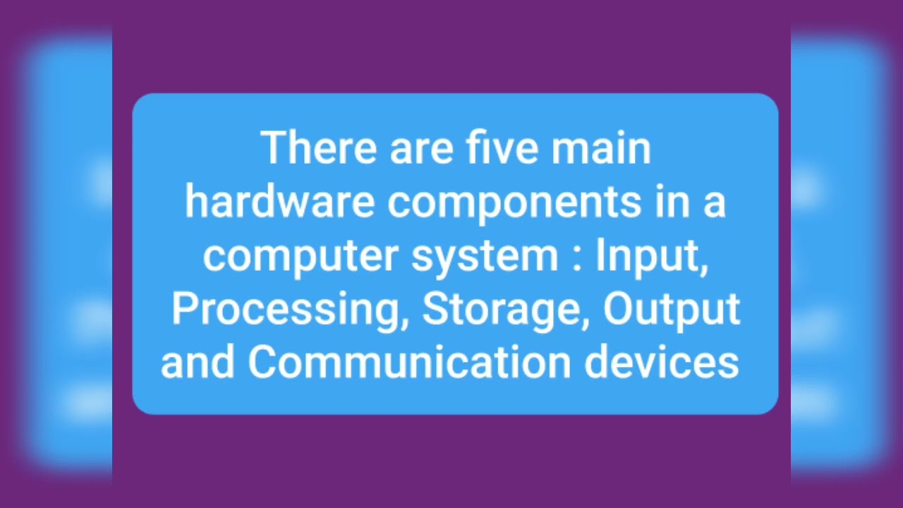 Computer Hardware and Software basic knowledge