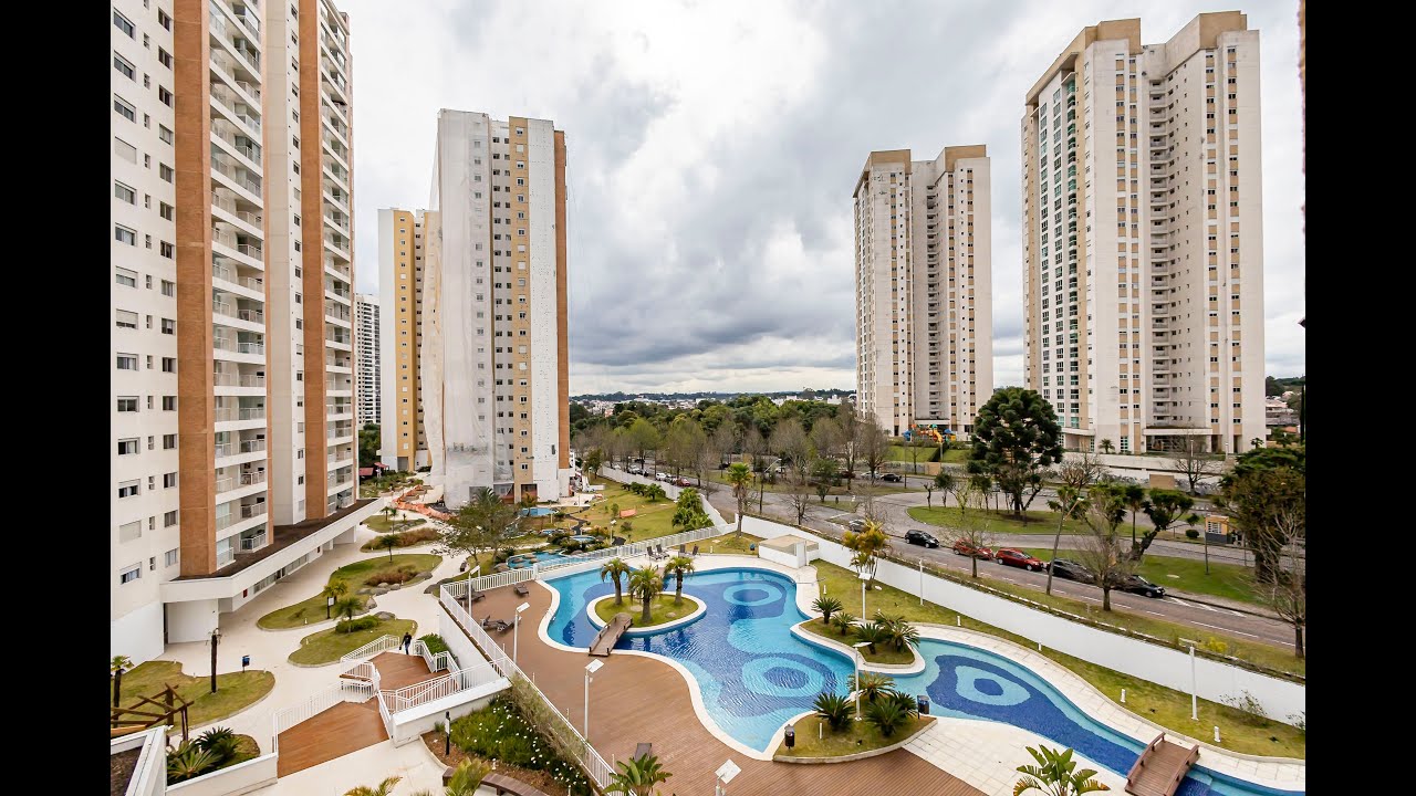 Apartamento à venda com 3 quartos (2 suítes) e 1 escritório, 2 garagem, Parque Ecoville, Curitiba/PR