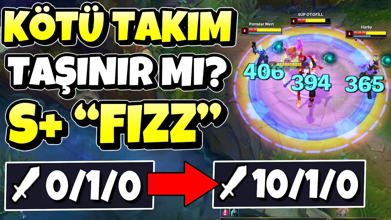 KÖTÜ TAKIM TAŞIYAN FİZZ!! | Sezon 11 Fizz Taşıma Rehberi (Düşük Ligden Çıkma) | KassadinsCreed