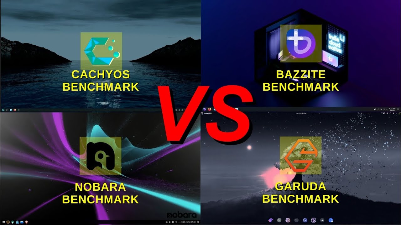 CachyOS vs Bazzite vs Nobara vs Garuda | Gaming FPS Benchmark Test