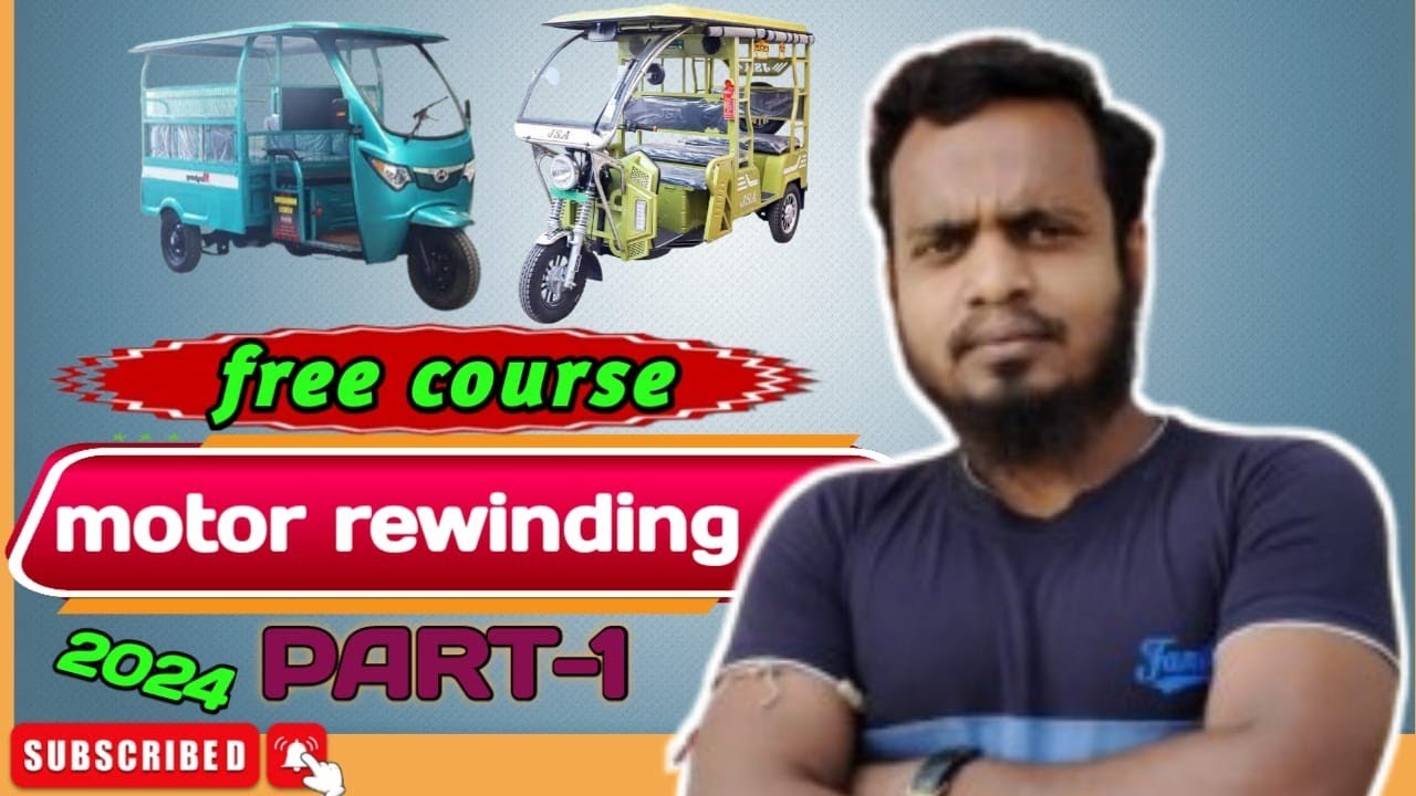 e rickshaw shine green motor Full rewinding part 1 | sine green motor rewinding  | e rickshaw motor