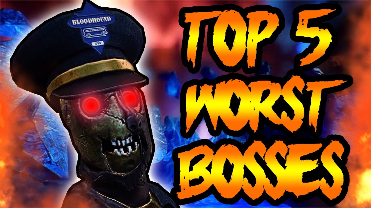 Top 5 WORST Zombies Bosses! COD Black Ops 3 Zombies, Black Ops, World at War Zombie Top 5 Gameplay