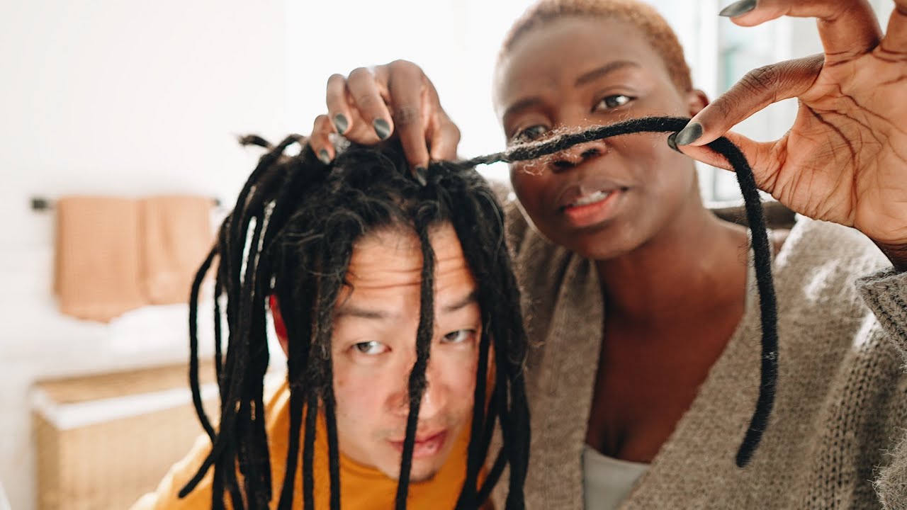 I cut Joe’s dreadlocks & he didn’t like it …* 1 year growth*