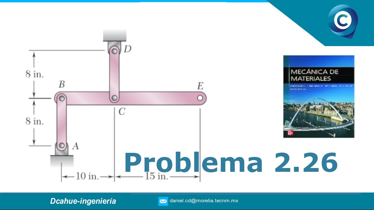 DEFORMACIÓN POR CARGA AXIAL | MECÁNICA DE MATERIALES | BEER | JOHNSTON | EJERCICIO RESUELTO 2.26
