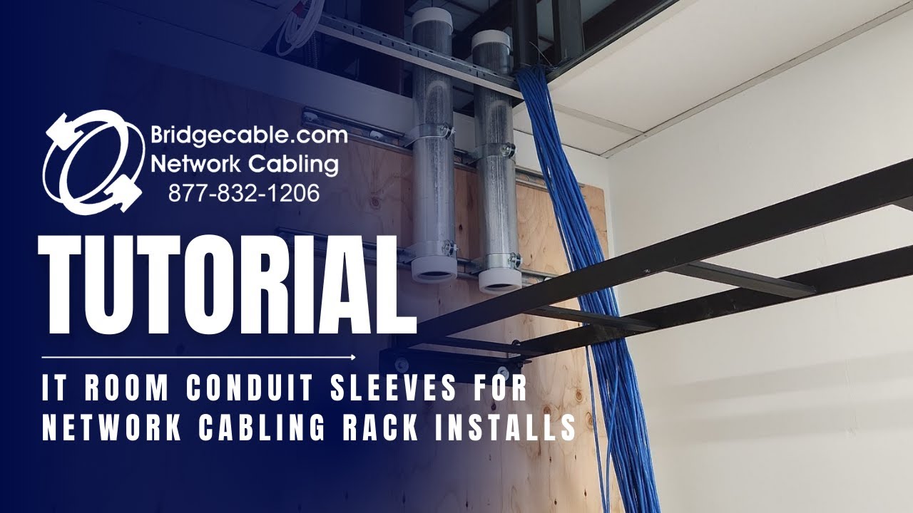 IT Room Conduit Sleeves for Network Data Cabling Racks Installs | CAT6 and Fiber Wiring Philadelphia