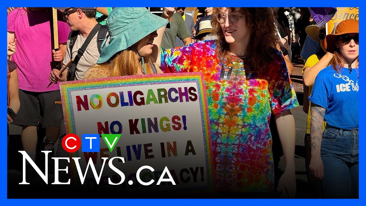 'No Kings’ protests sweep North America as crowds rally against Trump administration