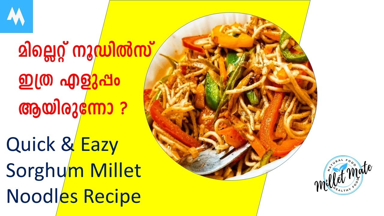 Healthy Sorghum Millet Noodles Recipe | മില്ലറ്റ് നൂഡിൽസ് ഇത്ര എളുപ്പം ആയിരുന്നോ ???