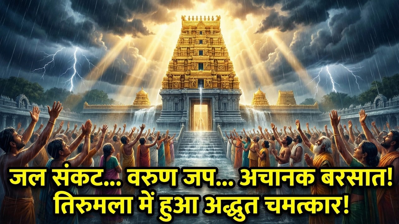 जल संकट… वरुण जप… अचानक बरसात! तिरुमला में हुआ अद्भुत चमत्कार! Tirumala tirupati ki adbut chamatkar