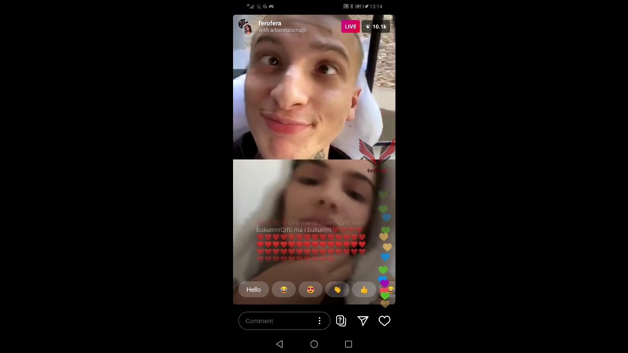 Fero Arbenita Live ne Instagram