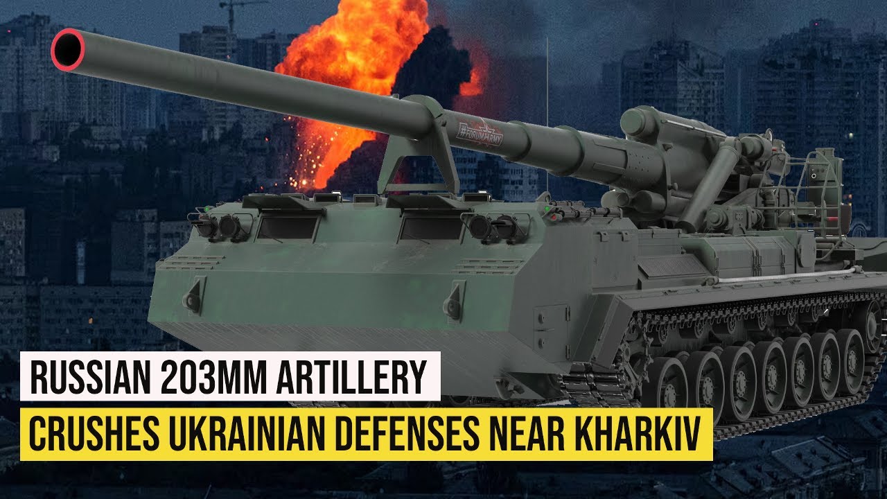Monstrous Russian Artillery! Russian Zapad Group Crushes Ukrainian Defenses Near Kharkiv