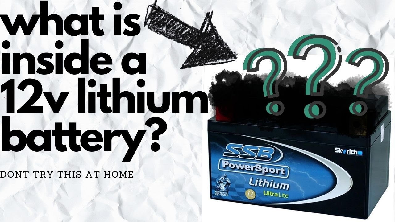 What's inside a Lithium Ion Phosphate Battery? opening up a SSB motorcycle 12v Lithium batteries