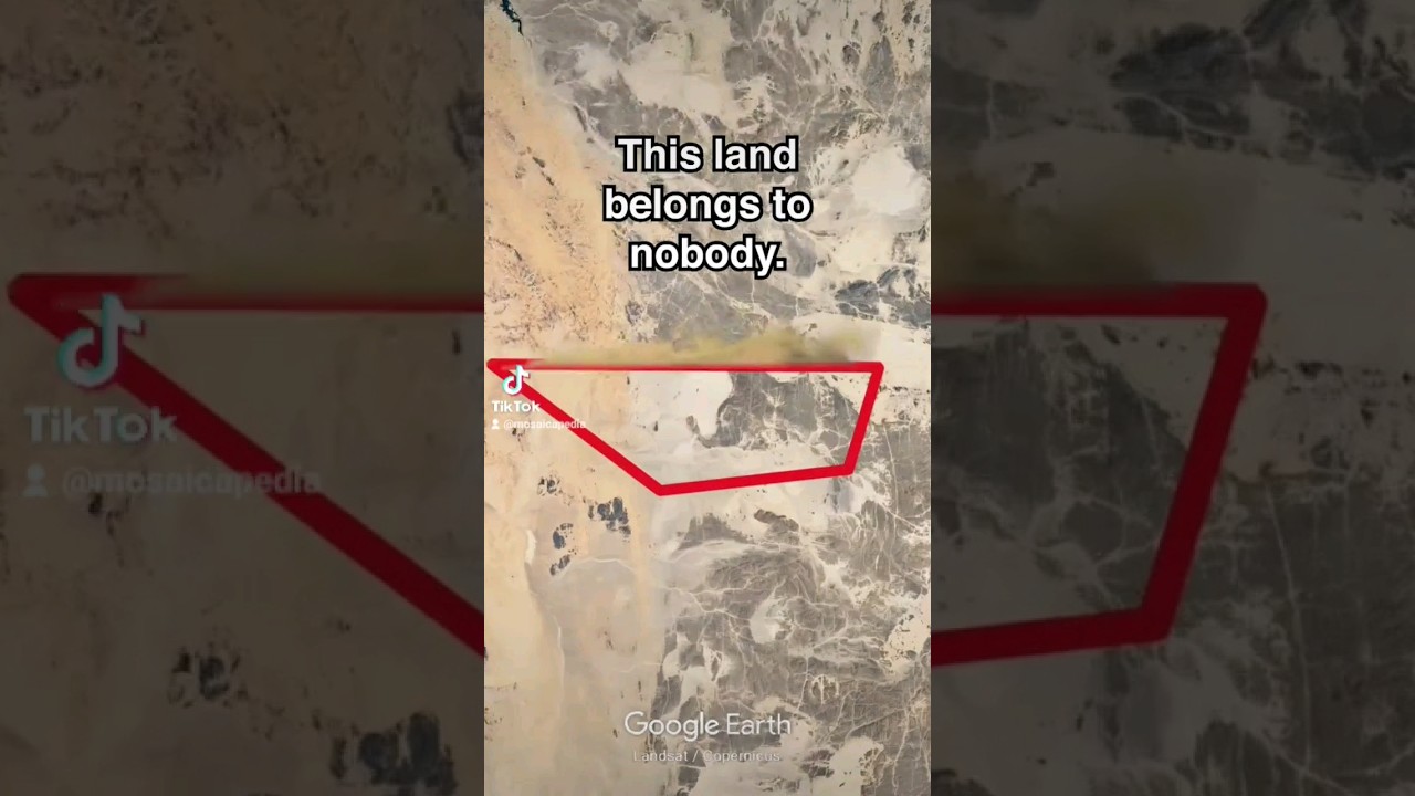 The African land that NOBODY owns: Bir Tawil    #geography #facts #learn #egypt #sudan