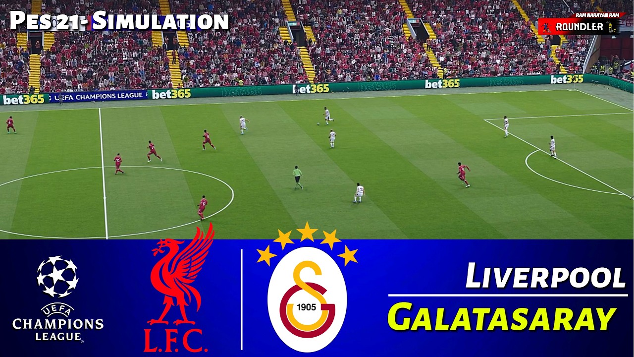 Liverpool vs Galatasaray SK | UEFA Champions League 2025 | PES 21 Simulation