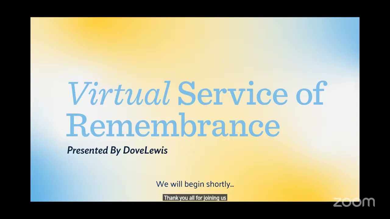 Virtual Service of Remembrance 2026