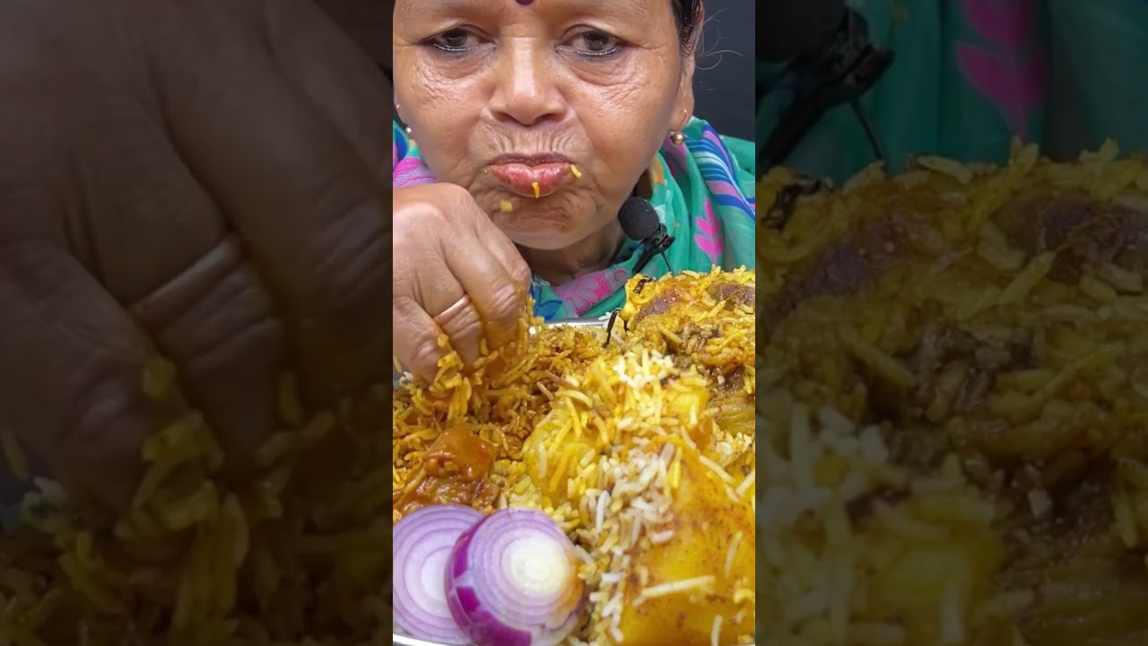 Home made mutton Biriyani eating #hanglaami #mukbang #indianfood #food #eatingshow #asmr