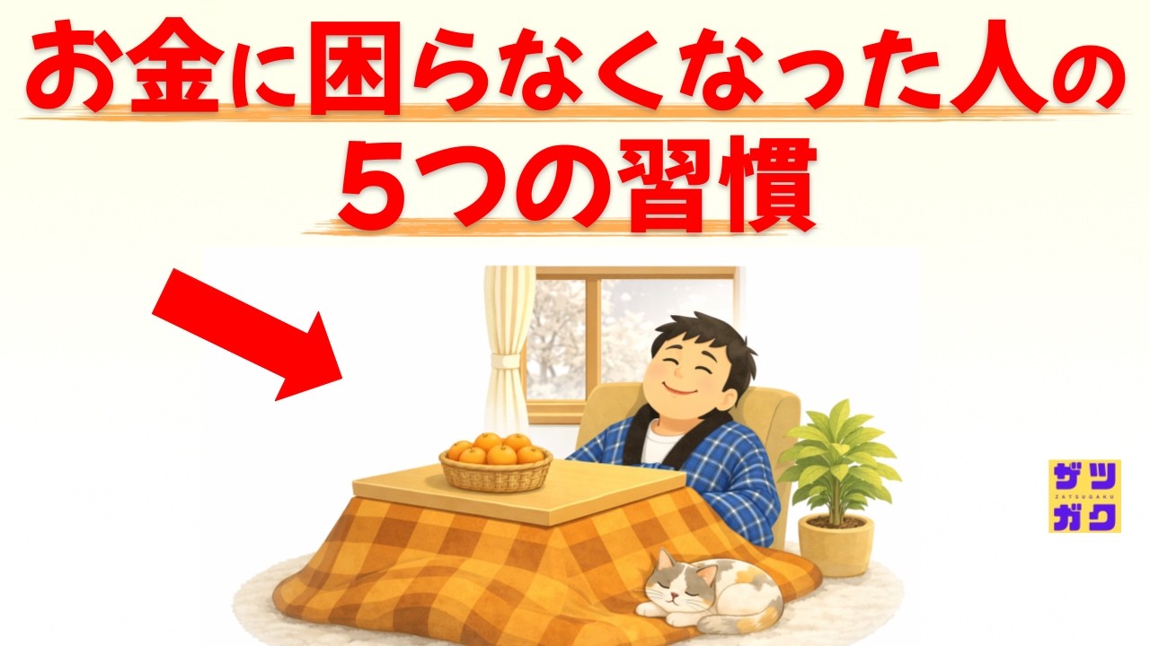 【富裕層の共通点】お金に困らなくなった人の習慣 5選 〜心の余裕を手に入れる最短ルート〜｜話したくなる雑学 #雑学 #豆知識 #トリビア
