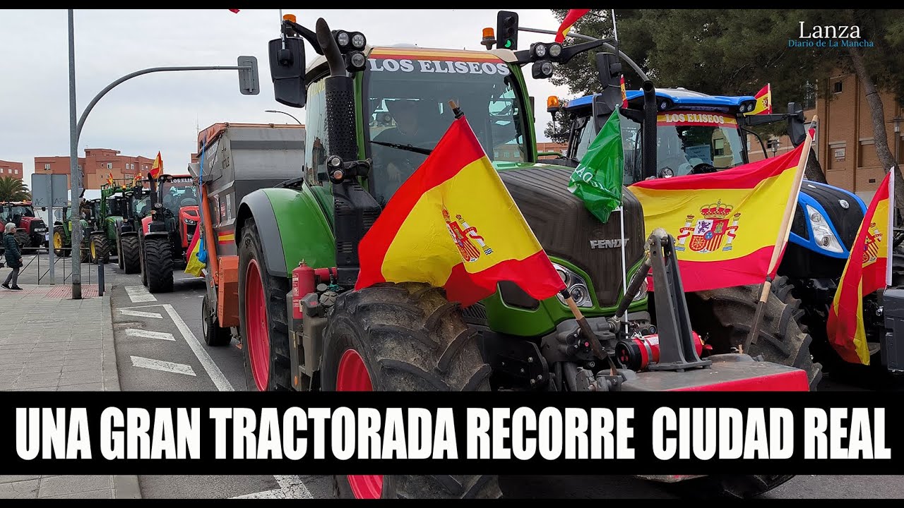 Una gran tractorada recorre  Ciudad Real