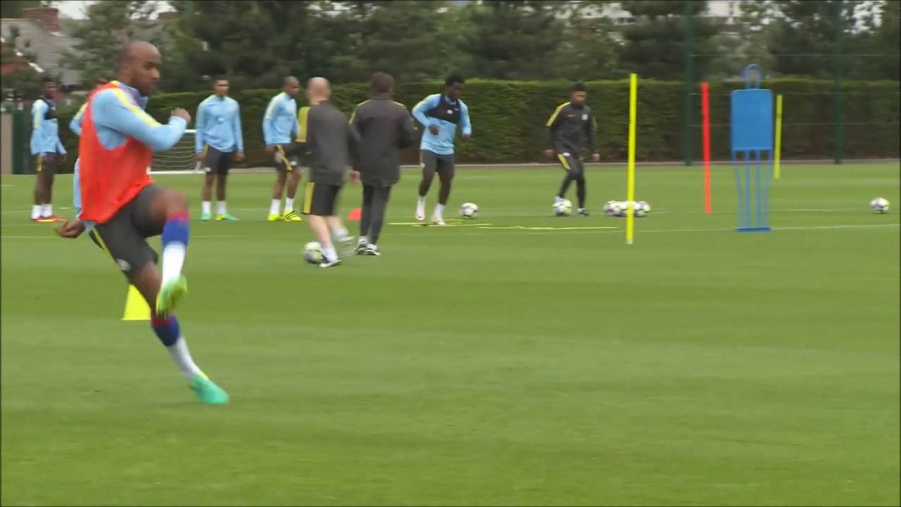 Entrenamiento del City  Pep Guardiola