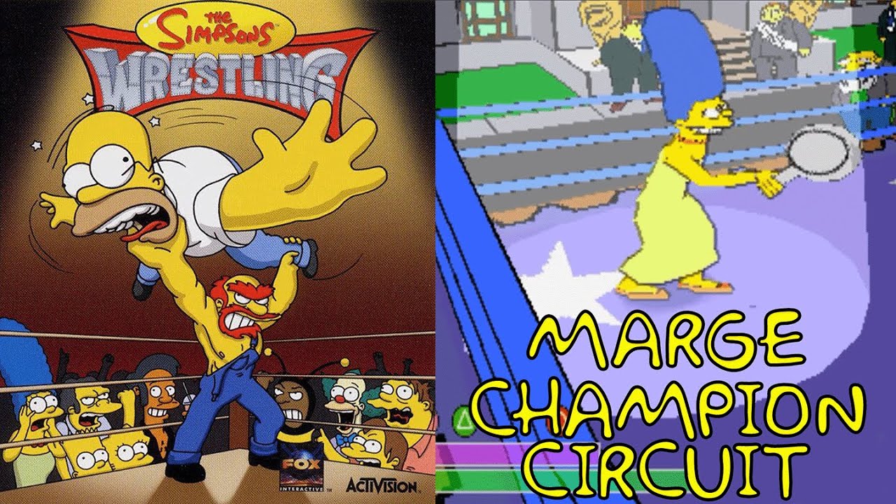 Marge | Champion Circuit | The Simpsons Wrestling | PS1 | No Commentary