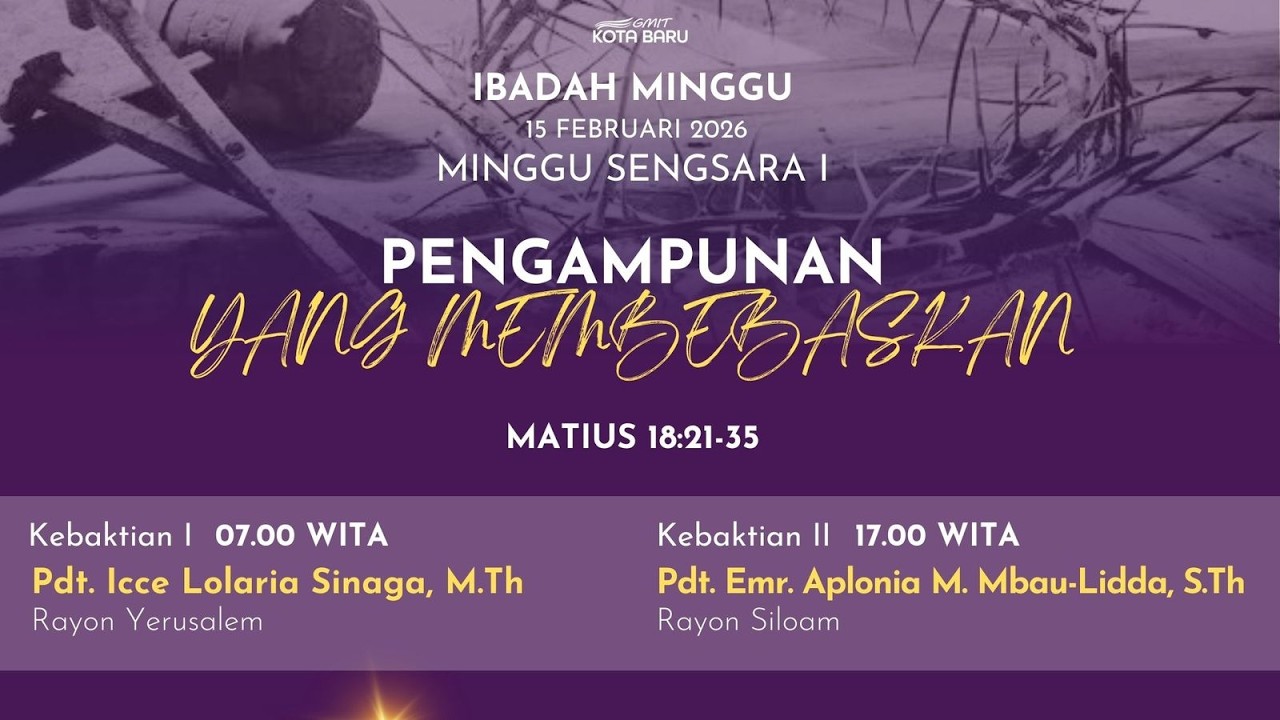 Ibadah Minggu 15 Februari 2026 | Pk. 07:00 pagi