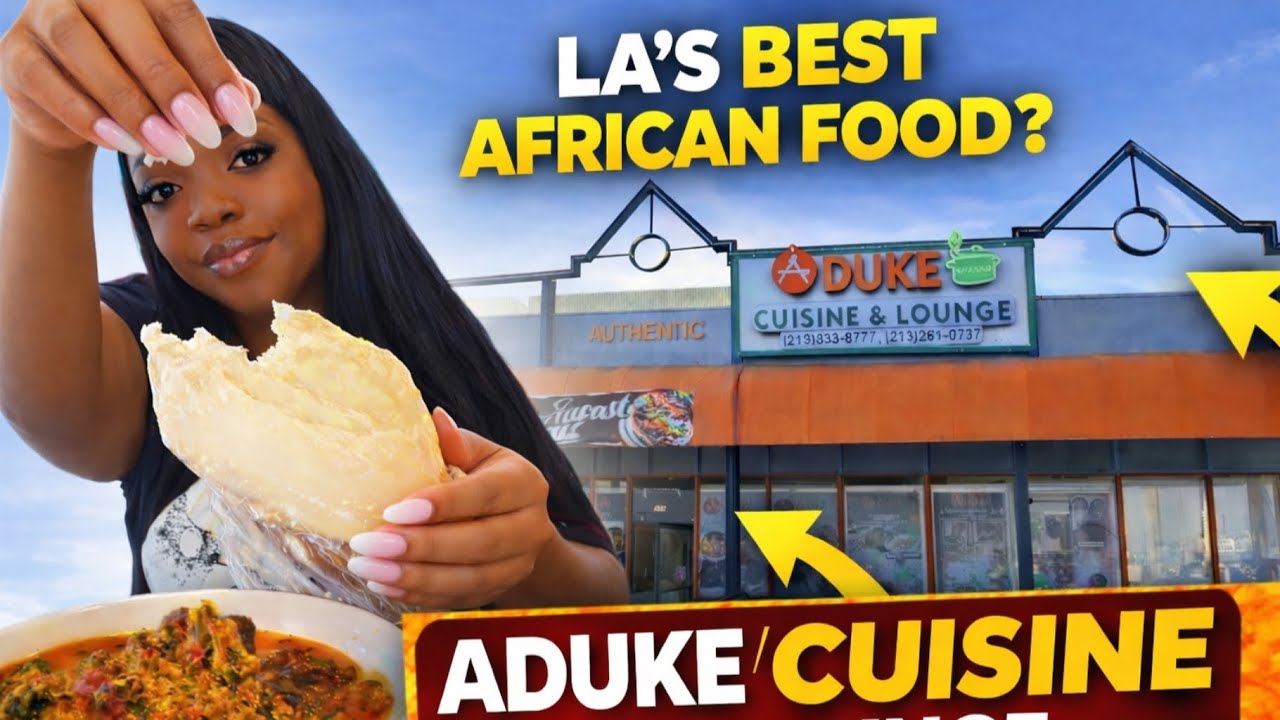 “Trying Authentic African Food in LA | Aduke Cuisine & Lounge Review”