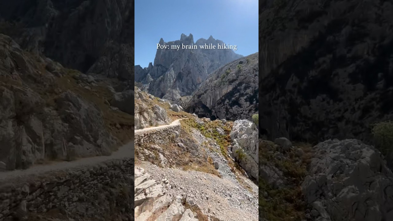 🫣Don&rsquo;t fall🫣 #hiking #nature #danger #comedy #mountain #spain #picosdeeuropa #extreme #adventure