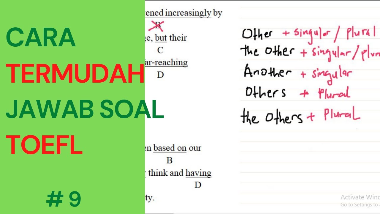 #9 Pembahasan Materi & Soal Toefl error analysis/written expression