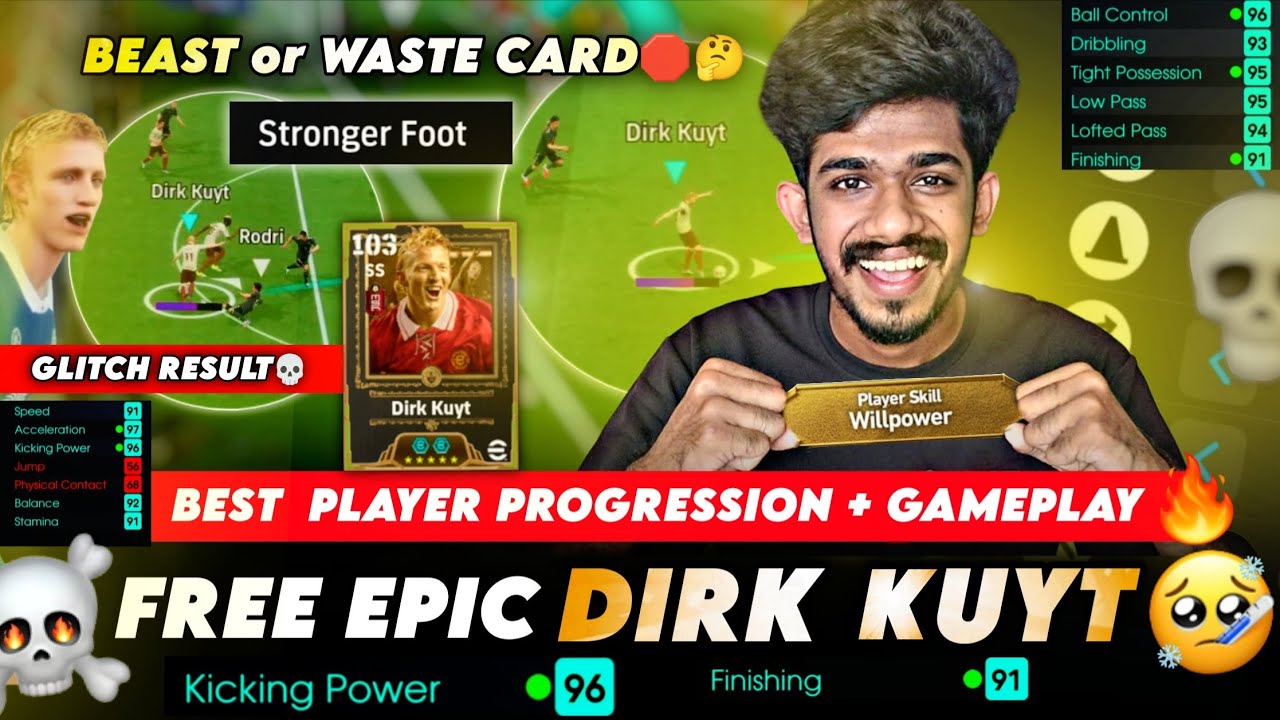 Free Epic DIRK KUYT💀🥵🤯 Glitch First impression 😈in Efootball26 🔥🔥 Best Free Epic Card Ever🤔🛑OMG...😱😱