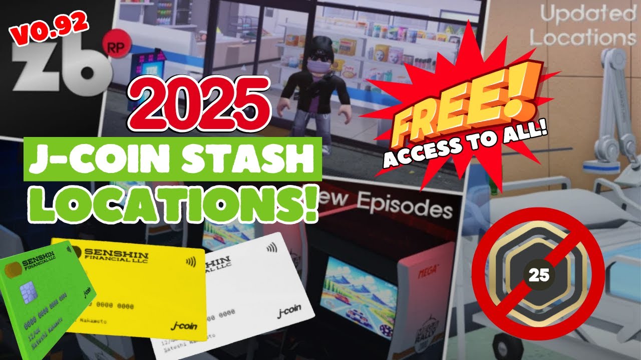 [FEB 2025] J-Coin Stash Locations v0.92 | Zaibatsu - Japan RP Roblox is now FREE ACCESS TO ALL!