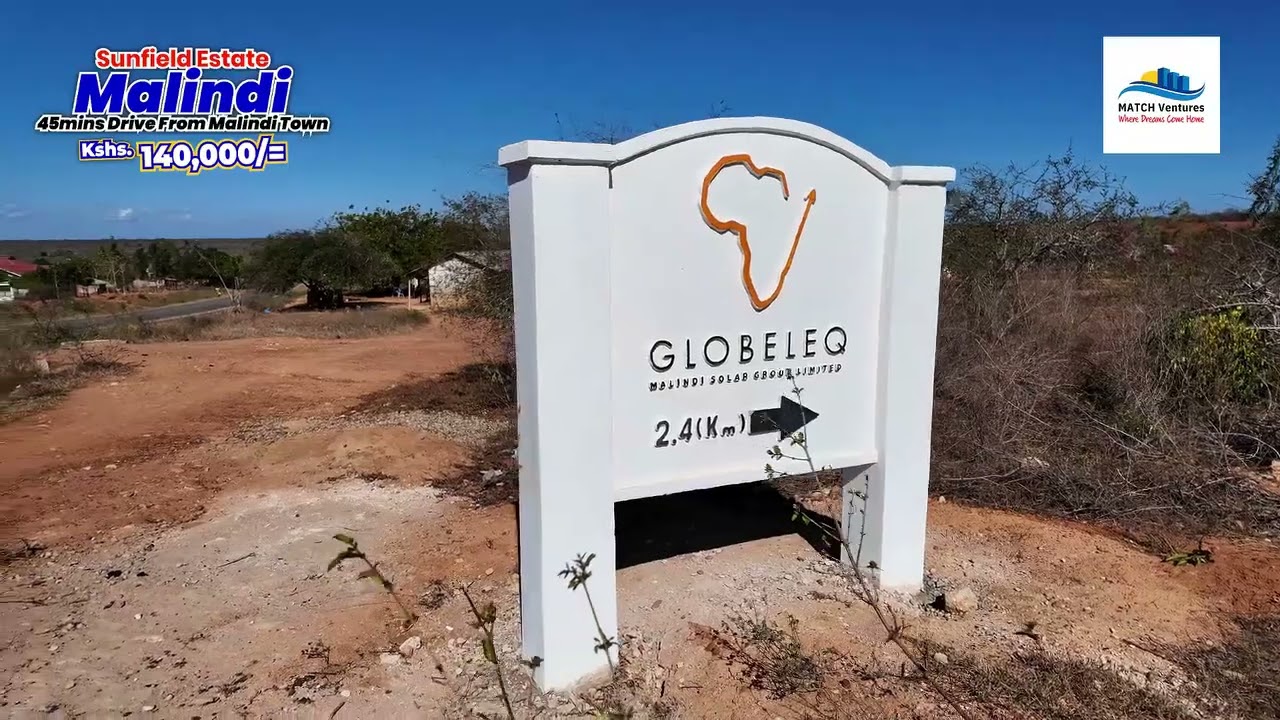 50 by 100 plots, Sunfield Estate, Malindi
