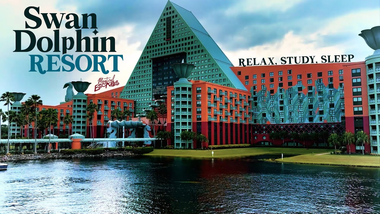 Swan & Dolphin Resort - Relaxing Disney World Ambience Music | Study, Sleep, Unwind