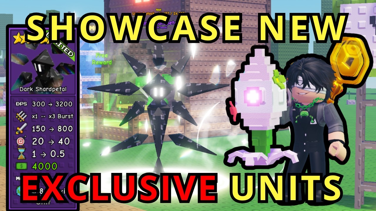 SHOWCASE NEW DARK SHARDPETAL/BUTTERFLY HUT GARDEN TOWER DEFENSE