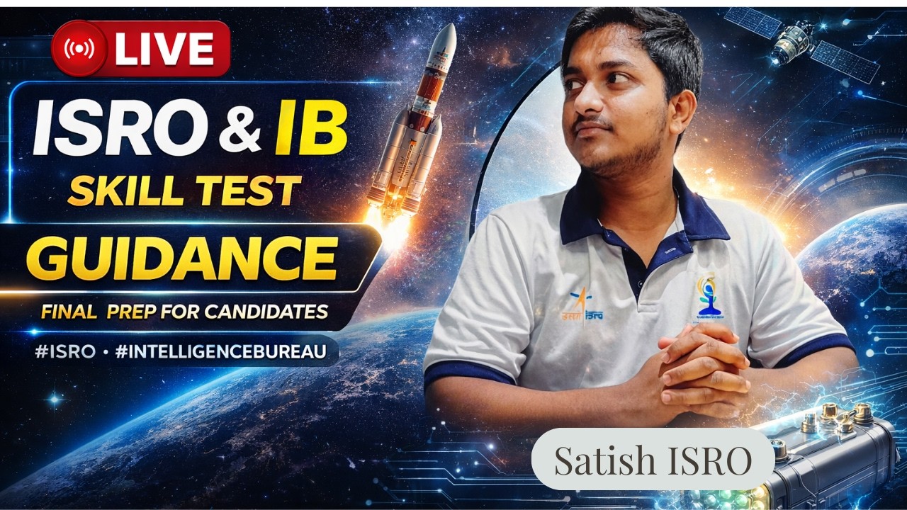 LIVE  AMA🔴 ISRO & IB Skill Test Guidance | Final Preparation Strategy 🚀 | Documents, Pattern & Tips