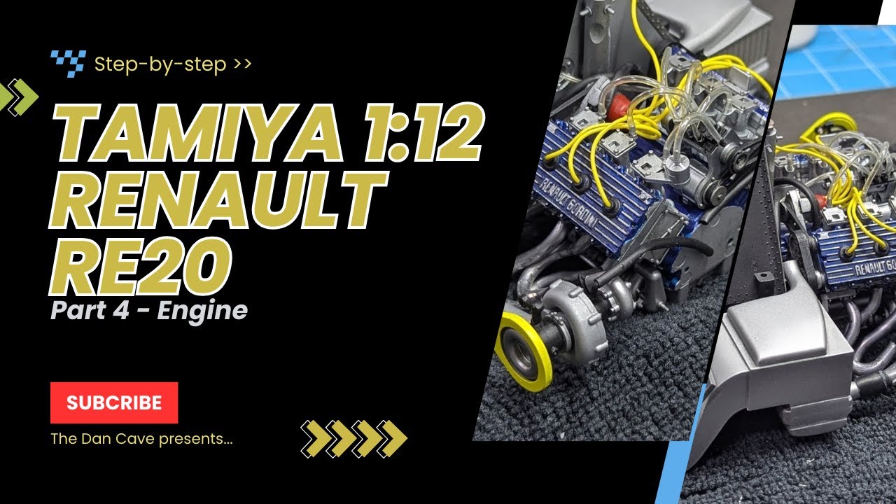 Tamiya 1:12 Renault RE20 - Часть 4 - Двигатель